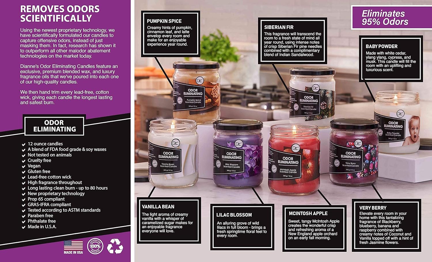 Vanilla Bean Freshness Candle
