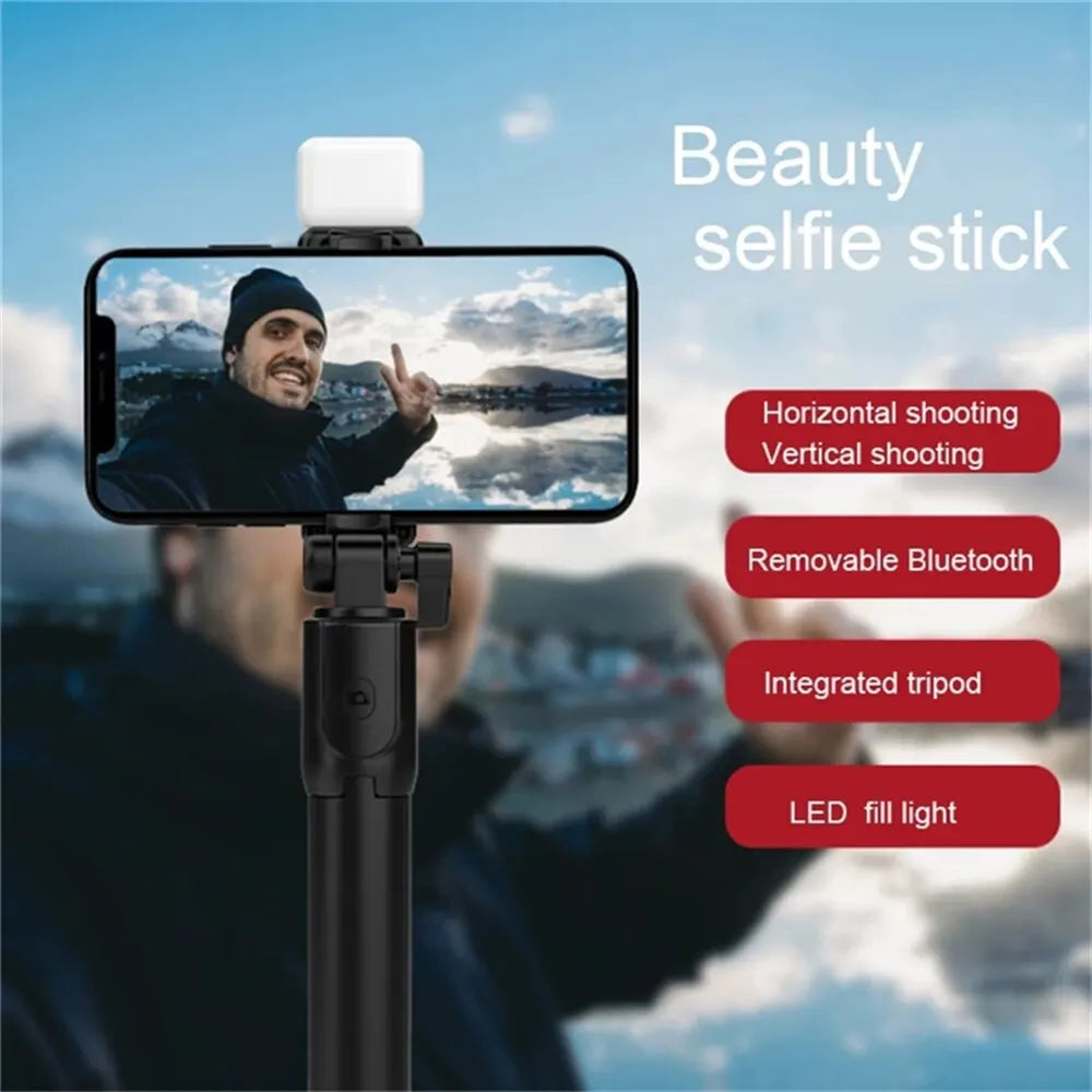 Wireless Selfie Stick with Light