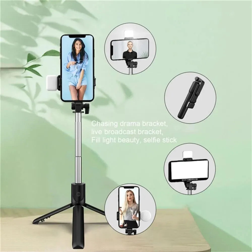 Wireless Selfie Stick with Light
